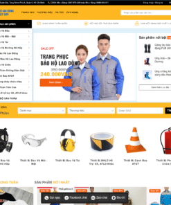 Mẫu website bảo hộ lao động