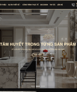 Mẫu website Nội Thất ATLuxury